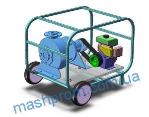 Мотопомпы ТАНКЕР-10P, ТАНКЕР-15P, ТАНКЕР-22P,ТАНКЕР-15V (PVDF), ТАНКЕР-22V (PVDF) для перекачки агрессивных жидкостей (Кислоты, Щелочи, Гидроокись)