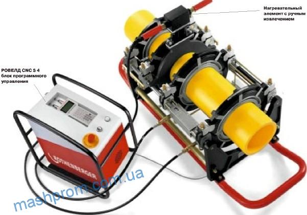 Машина с программным управлением для сварки встык пластмассовых труб от 90 до 315мм РОВЕЛД Р 315 В CNC