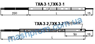 Преобразователи температуры термоэлектрические типа ТХА-3, ТХК-3