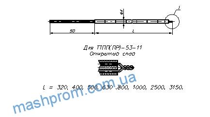 Преобразователи температуры термоэлектрические платиновые типа ТТПП-53, ТТПР-53
