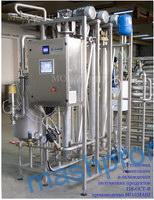 Установка для термизации и|или охлаждения полувязких продуктов на базе скребковых теплообменников П8-ОСТ-В